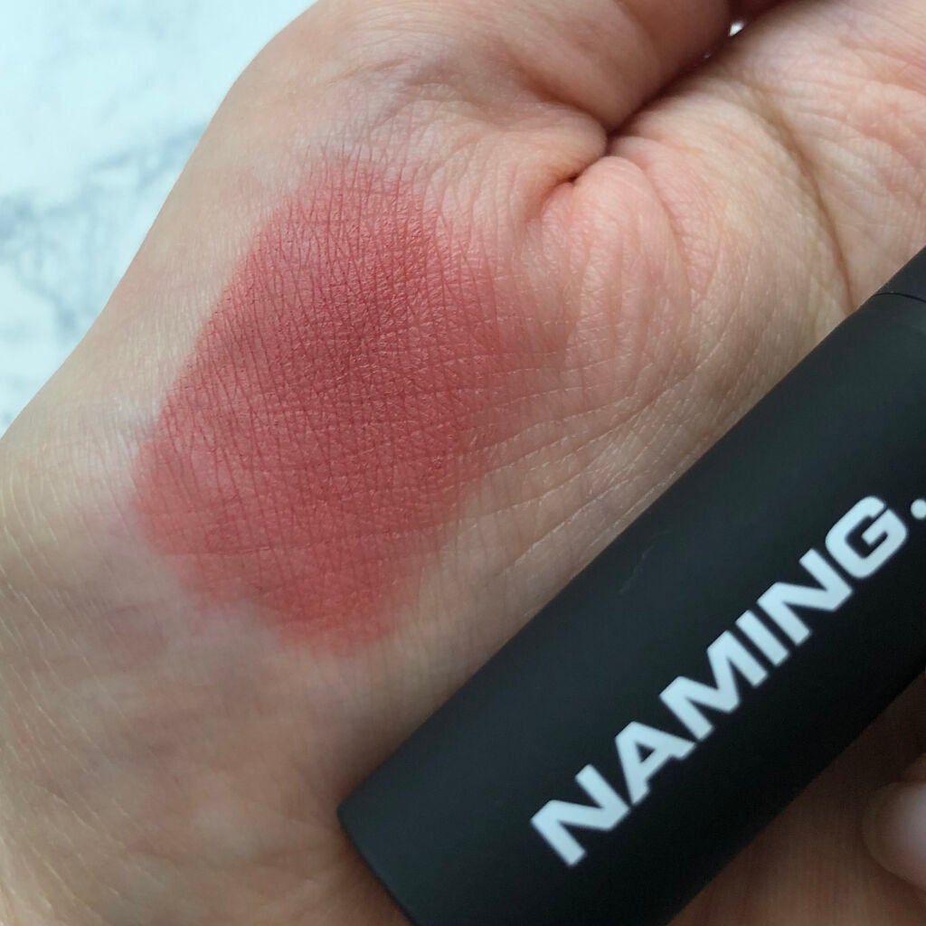 スマッジセミマットリップスティック/NAMING./口紅を使ったクチコミ(2枚目)
