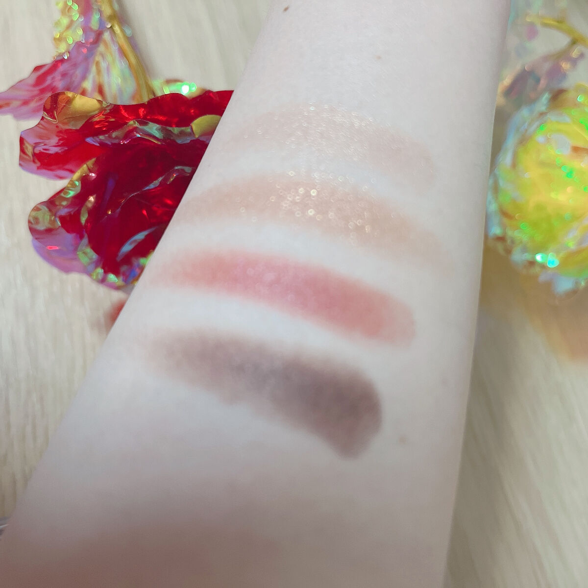 グラデーション アイシャドウ 76 レッドブラウン/ちふれ/アイシャドウパレットを使ったクチコミ（2枚目）