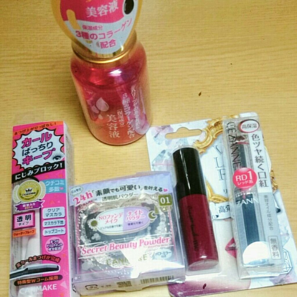 ラスティンググロスリップ/CEZANNE/口紅を使ったクチコミ（2枚目）