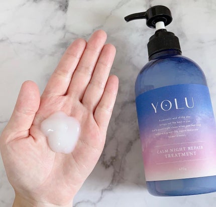 カームナイトリペアシャンプー/トリートメント/YOLU/市販シャンプーを使ったクチコミ(4枚目)