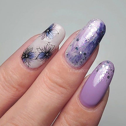 ネイルポリッシュ 013 BEAUTIFUL NIGHT/ジュミートウキョウ/マニキュアを使ったクチコミ(2枚目)