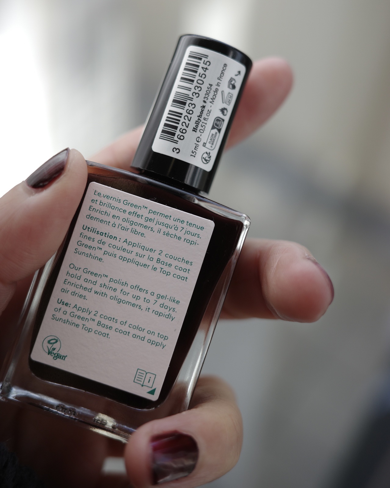 グリーン ナチュラルネイルカラー/manucurist/マニキュアを使ったクチコミ（2枚目）