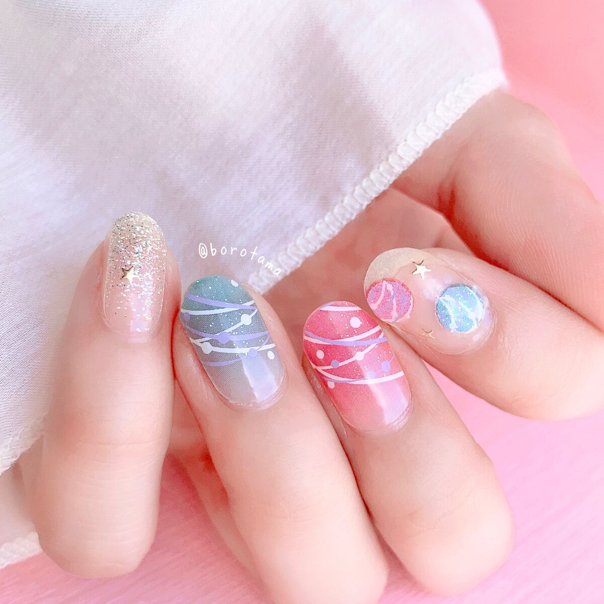 夏ネイルのネイルデザイン | ジェルボリュームトップコート