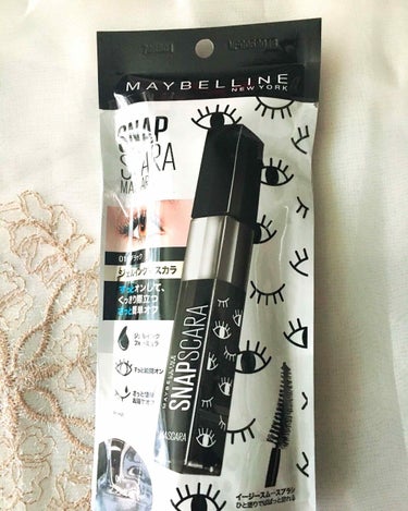 スナップスカラ 01 ブラック/MAYBELLINE NEW YORK/マスカラを使ったクチコミ（3枚目）