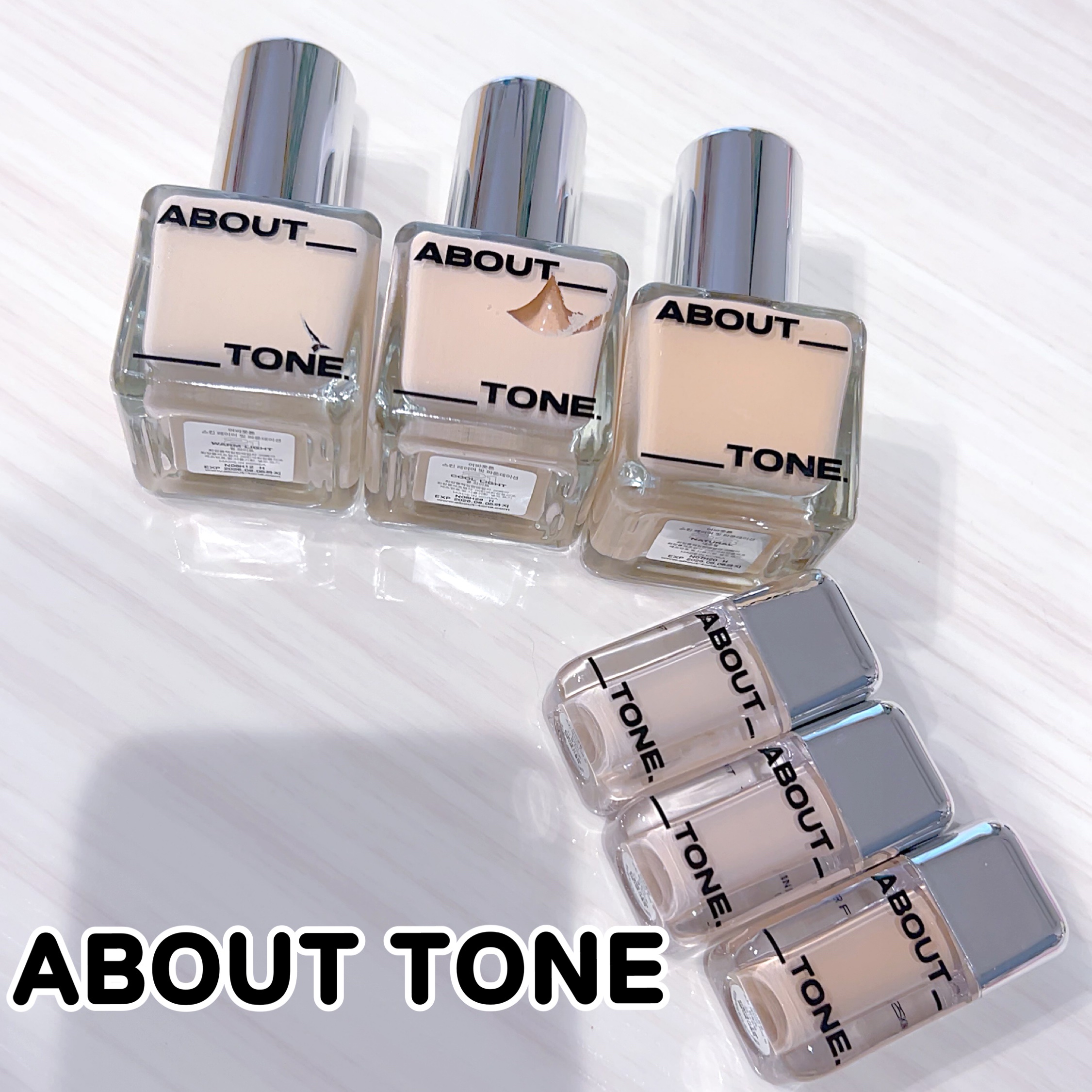 スキンレイヤーフィットファンデーション/ABOUT TONE/リキッドファンデーションを使ったクチコミ（1枚目）