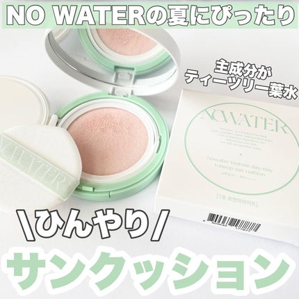 ティーツリーデイデイトーンアップサンクッション/NOWATER/日焼け止めローションを使ったクチコミ(1枚目)