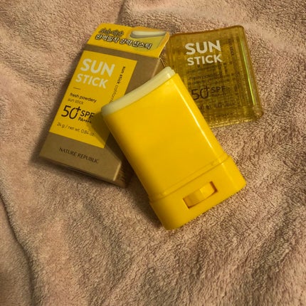 パウダリーUVアロエスティック SPF50+/PA++++/ネイチャーリパブリック/日焼け止めスティックを使ったクチコミ(1枚目)