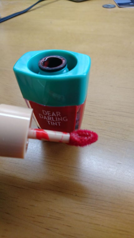 ディアダーリン ウォータージェルティント (アイスティント)/ETUDE/口紅を使ったクチコミ(2枚目)