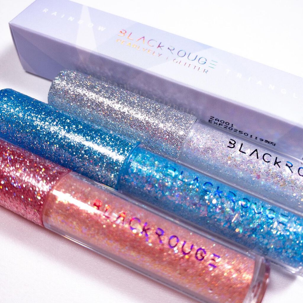 パールブリー アイグリッター トライアングル/BLACK ROUGE/グリッターを使ったクチコミ(7枚目)