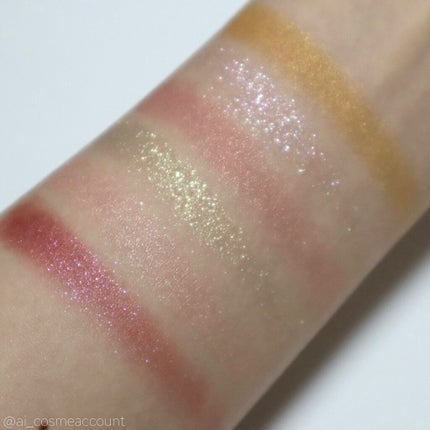 オーラクリエイション 105 ゴールデンキウイ&スウィートピンク(限定カラー)/BLEND BERRY/アイシャドウパレットを使ったクチコミ(3枚目)