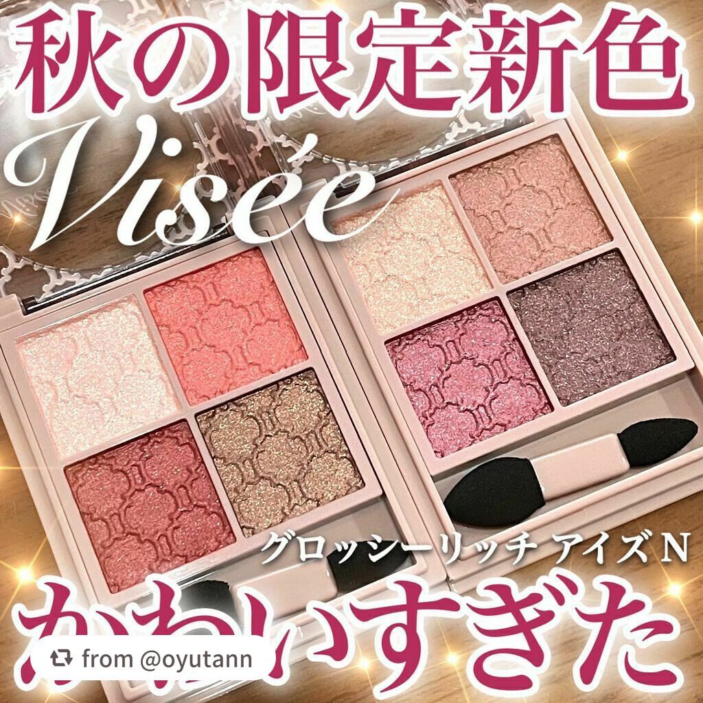 グロッシーリッチ アイズ N/Visée/アイシャドウパレットを使ったクチコミ(1枚目)