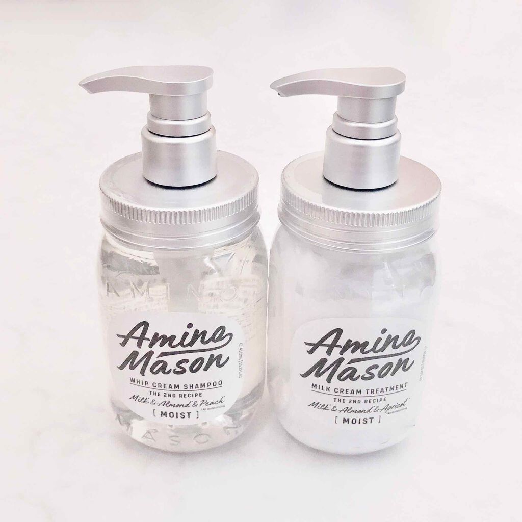 アミノメイソン ディープモイスト ホイップクリーム シャンプー/ミルククリーム ヘアトリートメント/アミノメイソン/市販シャンプーを使ったクチコミ（1枚目）