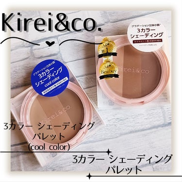 3カラーシェーディングパレット cool color/Kirei&co./シェーディングを使ったクチコミ（1枚目）