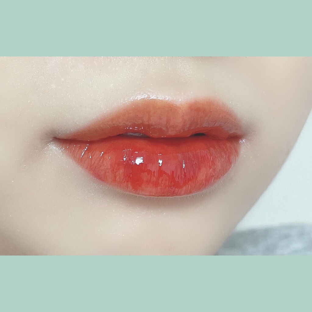 グラスティングウォーターティント 韓服エディション/rom&nd/リップティントを使ったクチコミ(2枚目)