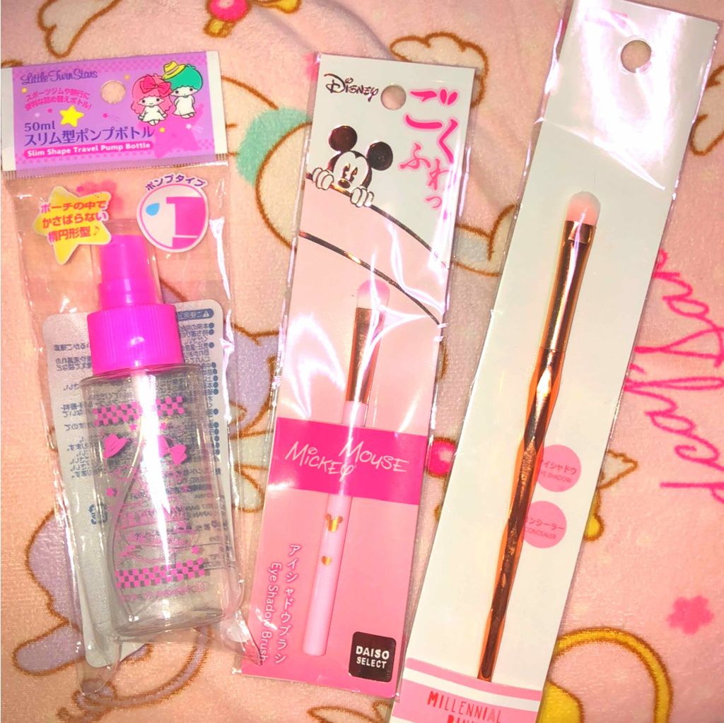 ごくふわっ ミッキーブラシ/DAISO/メイクブラシを使ったクチコミ(1枚目)