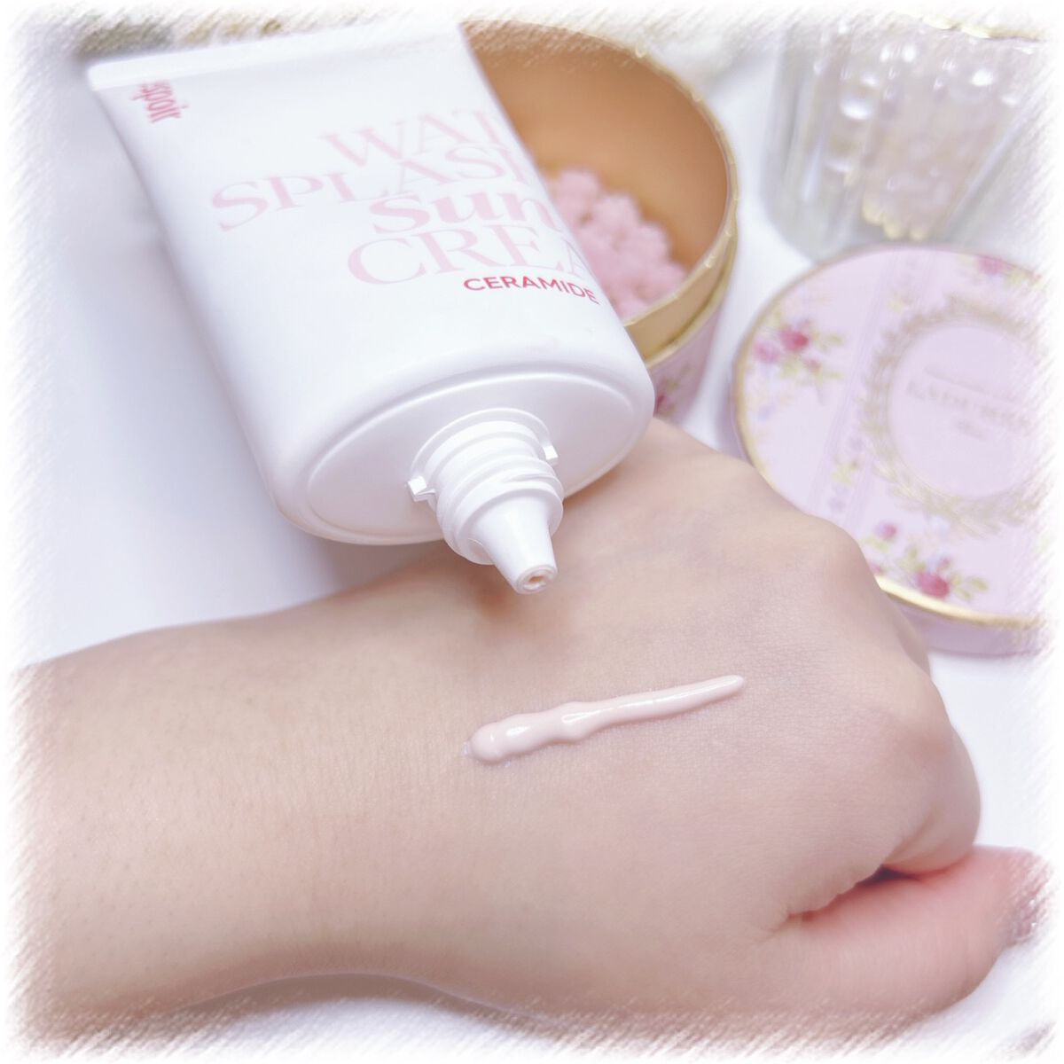 ウォータースプラッシュサンクリーム セラミド/espoir/日焼け止めクリームを使ったクチコミ（2枚目）