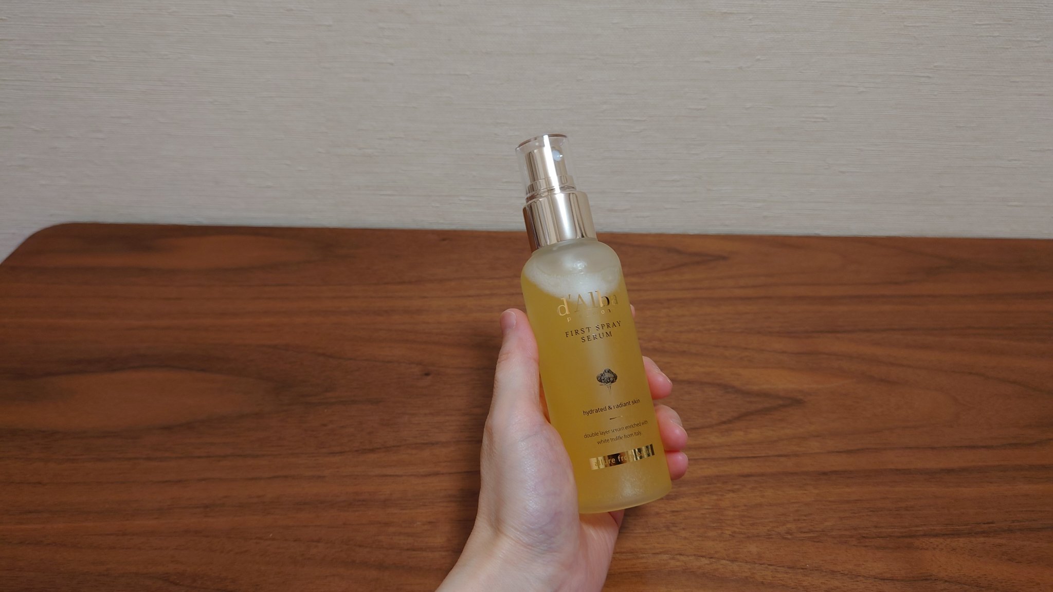 ダルバ ホワイトトリュフファーストスプレーセラム/ダルバ/ミスト状化粧水を使ったクチコミ（2枚目）