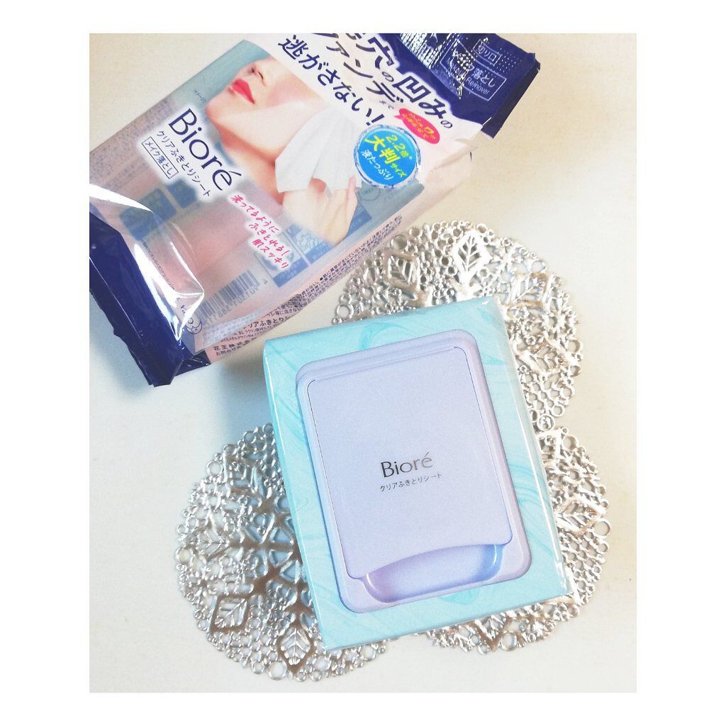 クリアふきとりシート/ビオレ/クレンジングシートを使ったクチコミ（1枚目）
