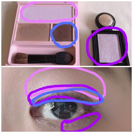 フーミー アイシャドウパレット/WHOMEE/アイシャドウパレットを使ったクチコミ(4枚目)