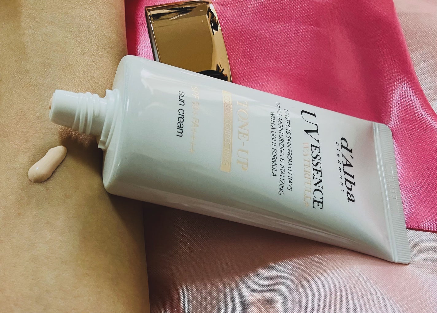 ウォータフルトーンアップサンクリーム/ダルバ/日焼け止めクリームを使ったクチコミ(1枚目)