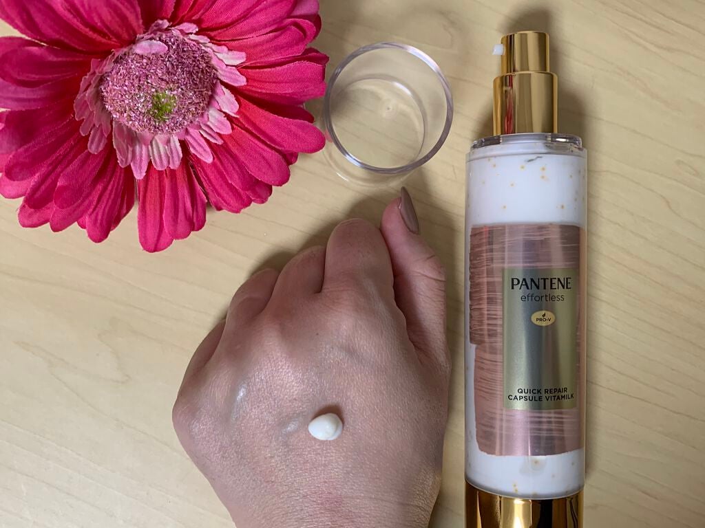 パンテーン エフォートレス クイック リペアー カプセル ヴィタミルク(洗い流さないトリートメント)/パンテーン/ヘアミルクを使ったクチコミ(2枚目)