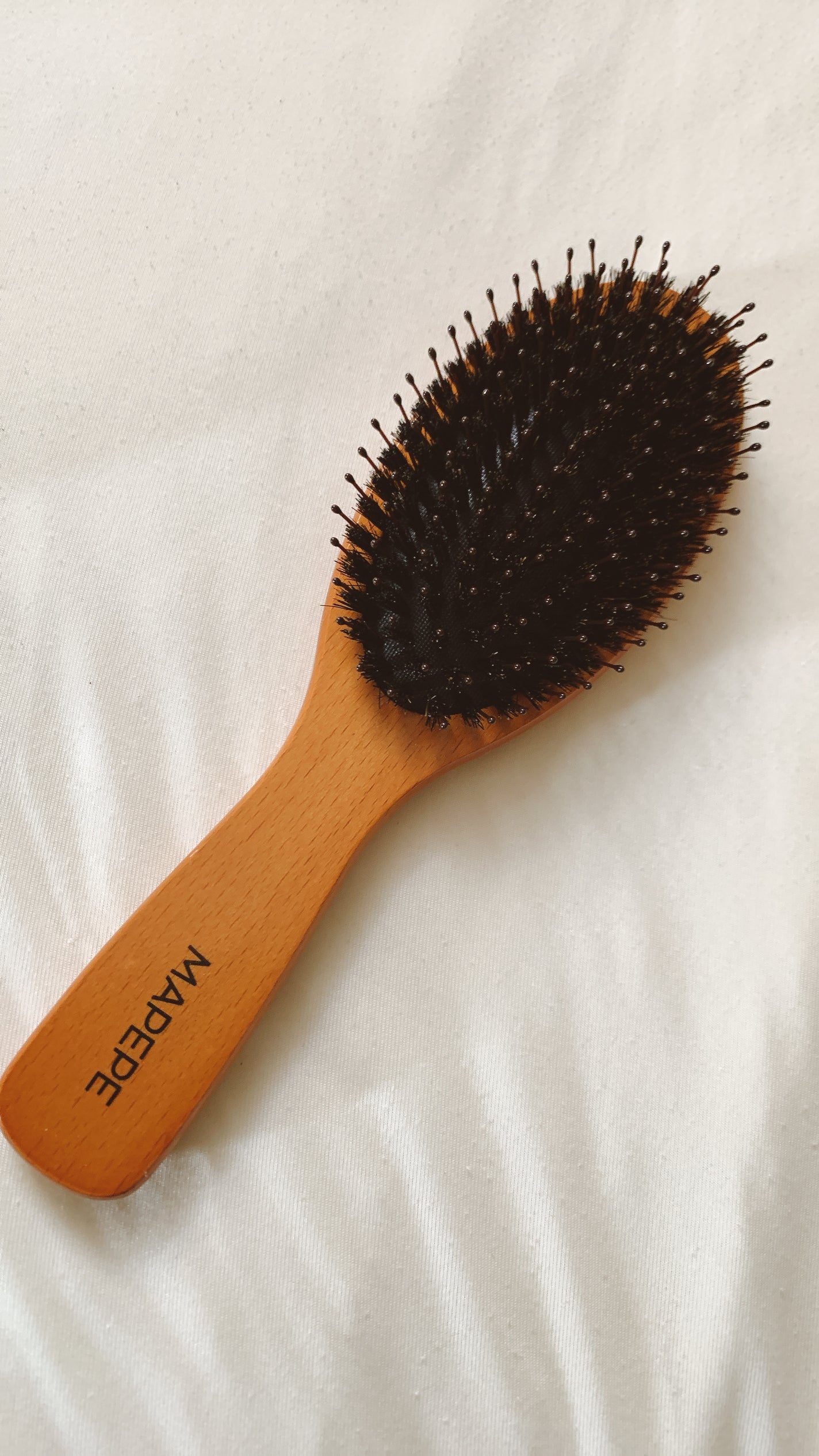 つやつや天然毛のミックスブラシ/マペペ/ヘアブラシを使ったクチコミ(2枚目)