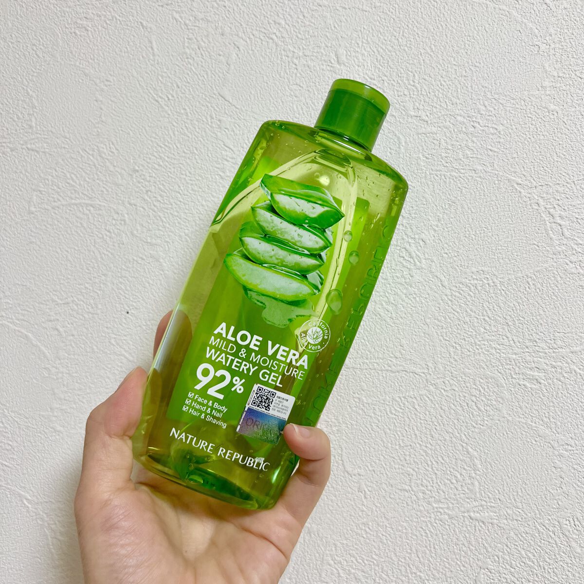 マイルド＆モイスチャーアロエジェル/ネイチャーリパブリック/ボディローションを使ったクチコミ（1枚目）