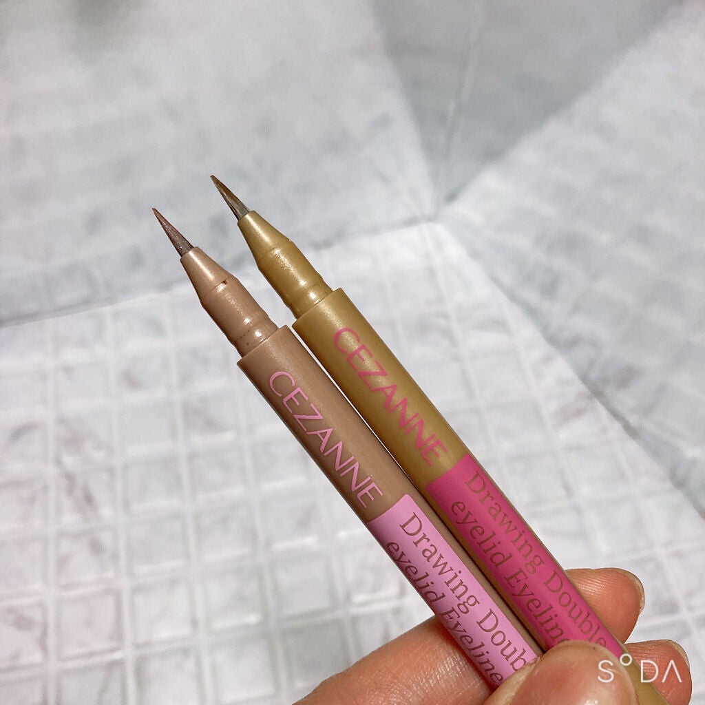 描くふたえアイライナー/CEZANNE/リキッドアイライナーを使ったクチコミ(5枚目)