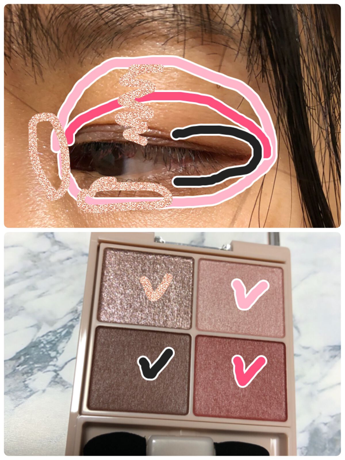 シルキースフレアイズ（マットタイプ）/キャンメイク/アイシャドウパレットを使ったクチコミ（3枚目）