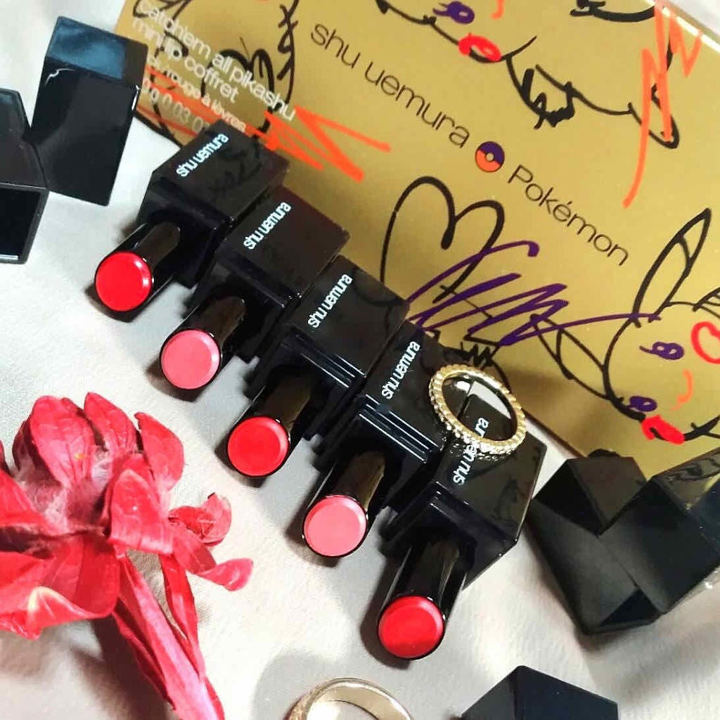キャッチ・エム・オール ピカシュウ ミニ リップ コフレ/shu uemura/メイクアップキットを使ったクチコミ(1枚目)