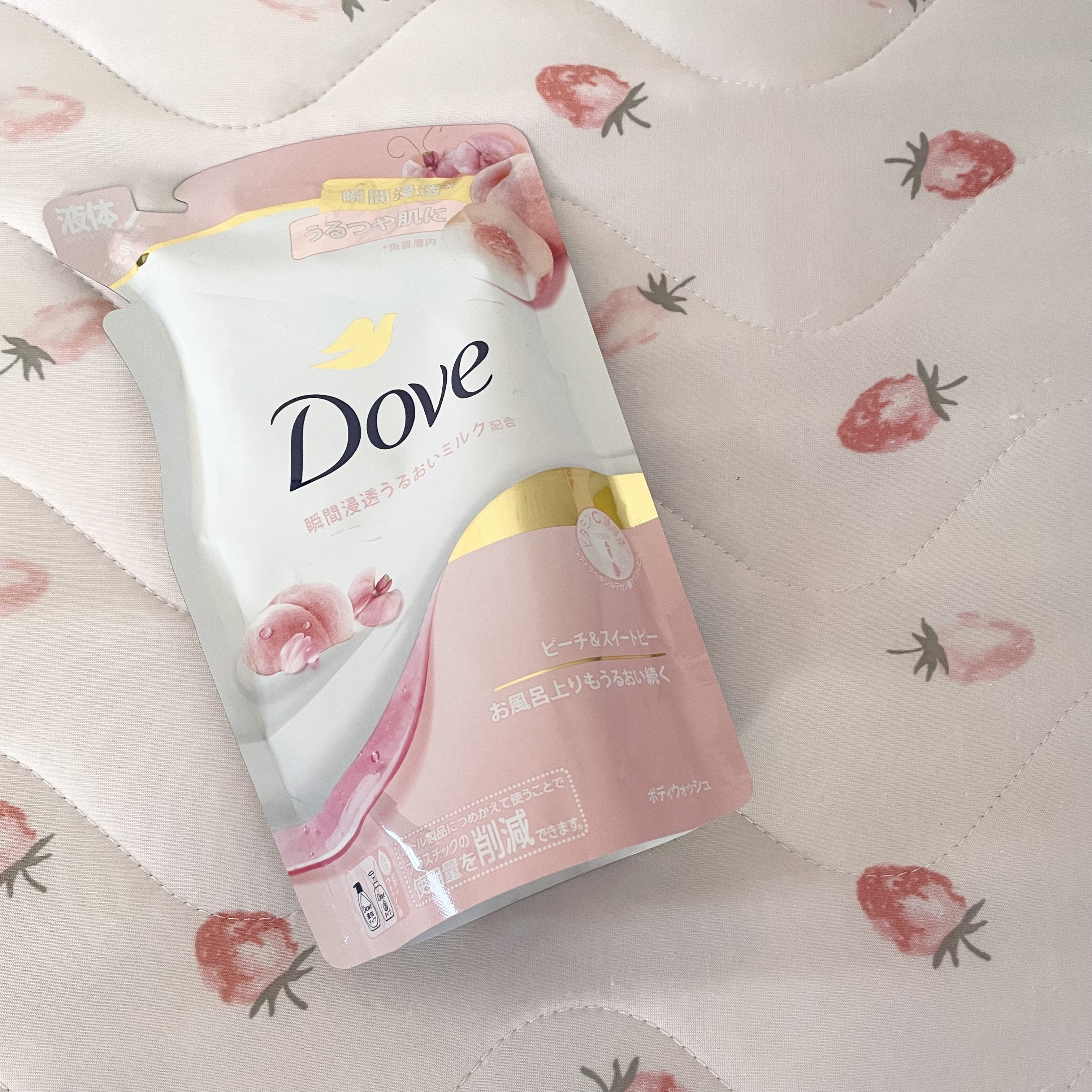ボディウォッシュ ピーチ＆スイートピー/ダヴ/ボディソープを使ったクチコミ（1枚目）