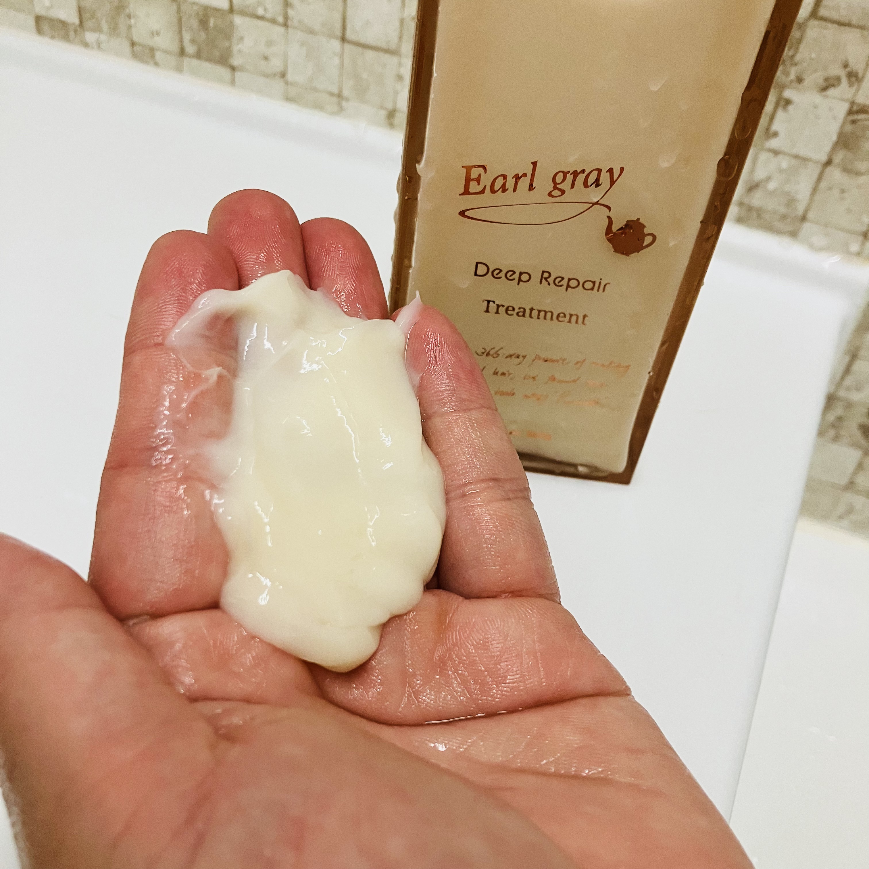 プルント ディープリペアペアセット アールグレイ N/Purunt./市販シャンプーを使ったクチコミ（3枚目）