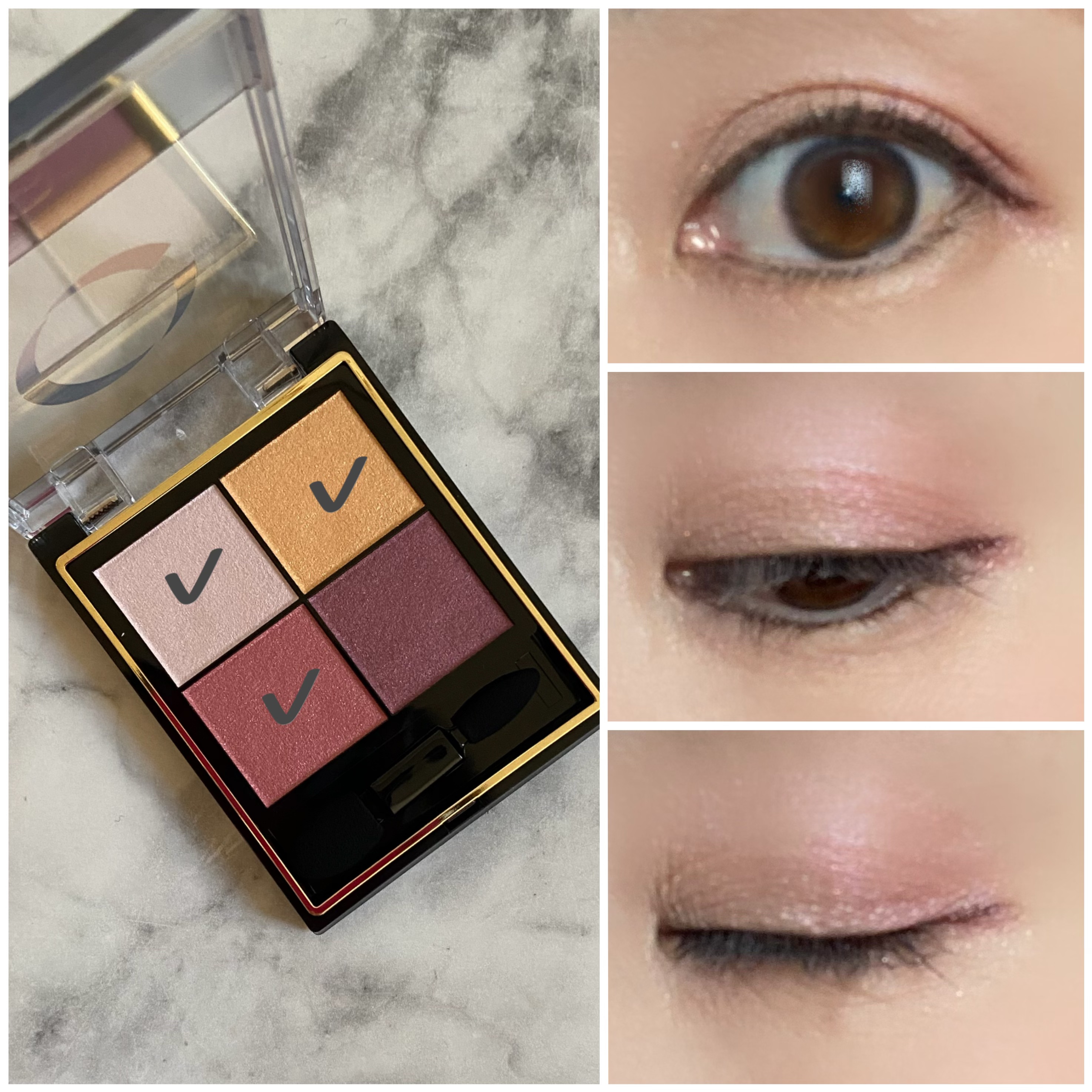 リアルクローズシャドウ/excel/アイシャドウパレットを使ったクチコミ（2枚目）