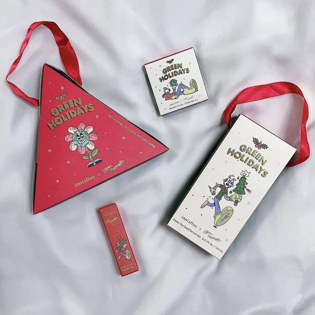 ハンドクリーム セット 2021 Green Holidays Edition/innisfree/ハンドクリームを使ったクチコミ（1枚目）