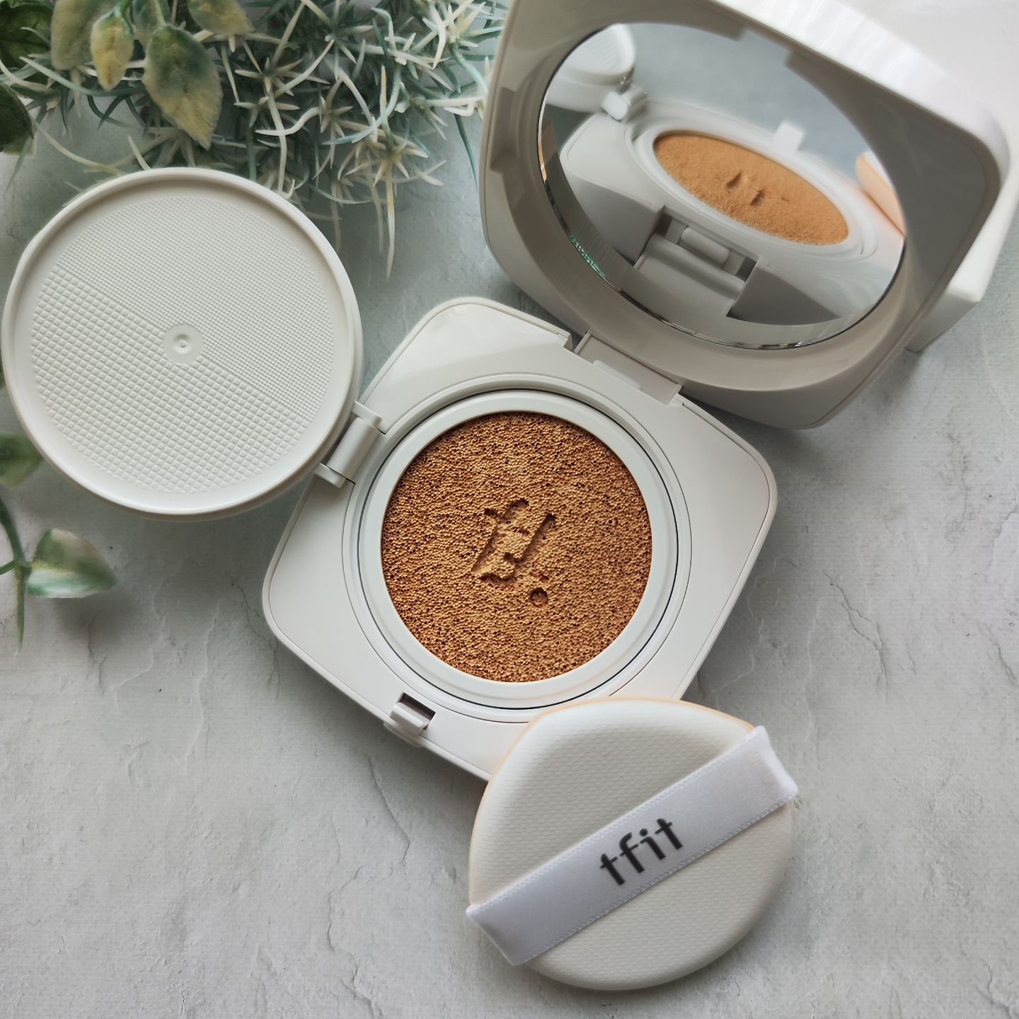 レイヤリングフィットカバークッションEX/TFIT/クッションファンデーションを使ったクチコミ（2枚目）