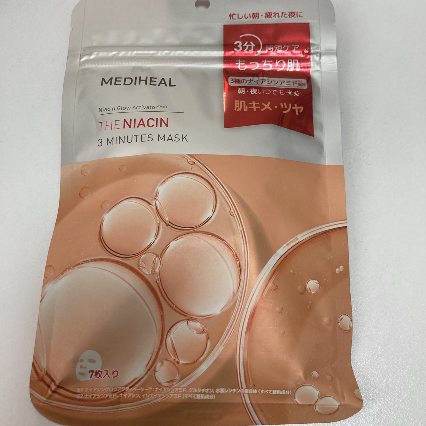 THE ナイアシン 3ミニッツマスク/MEDIHEAL/シートマスク・パックを使ったクチコミ(1枚目)