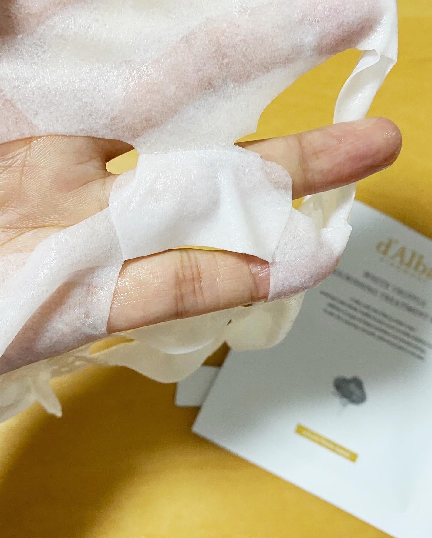 ホワイトトリュフナリシングトリートメントマスク/ダルバ/シートマスク・パックを使ったクチコミ(3枚目)