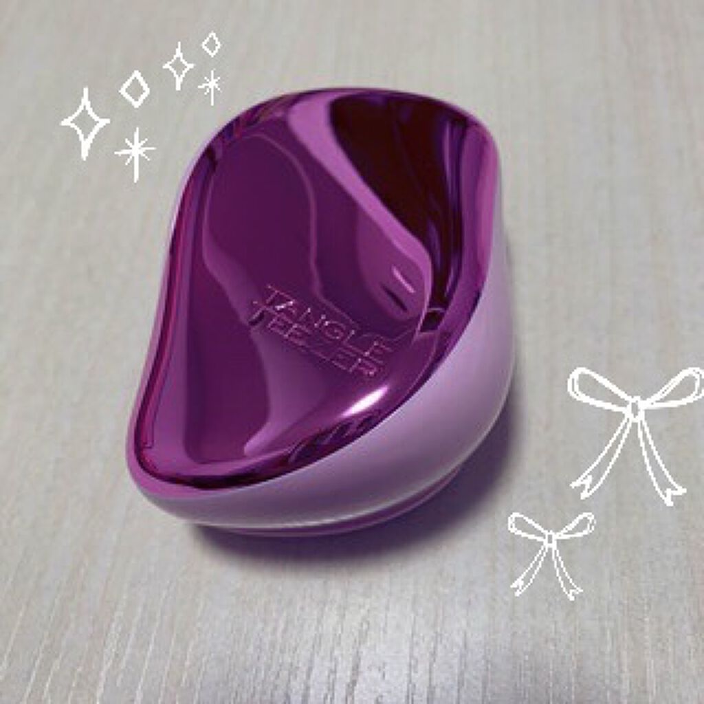 コンパクトスタイラー ピンククローム/TANGLE TEEZER/ヘアブラシを使ったクチコミ（1枚目）