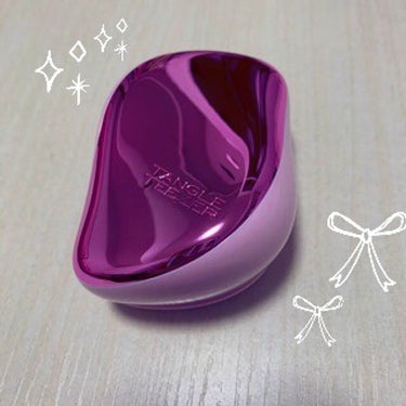 コンパクトスタイラー ピンククローム/TANGLE TEEZER/ヘアブラシを使ったクチコミ（1枚目）