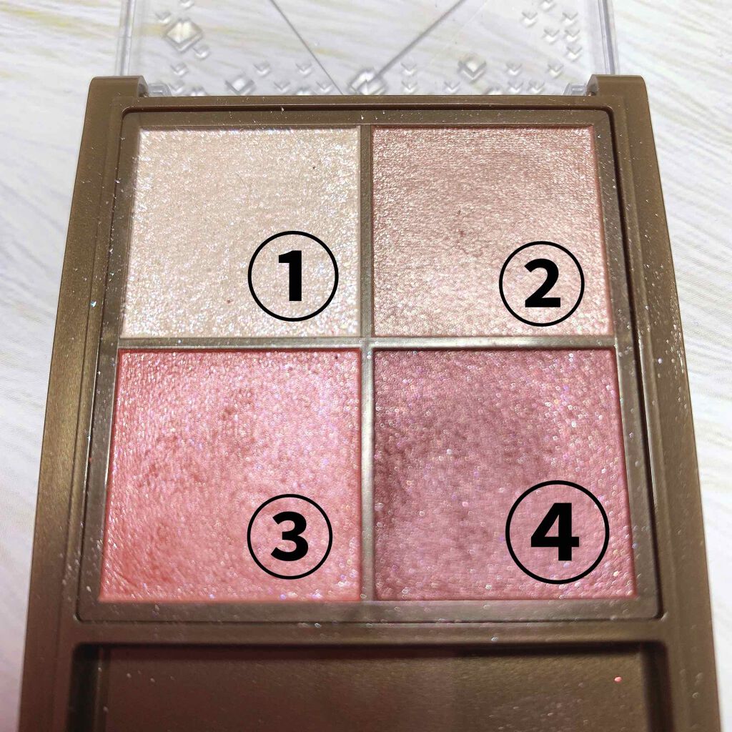 ニュアンスオンアイシャドウ/CEZANNE/アイシャドウパレットを使ったクチコミ（2枚目）