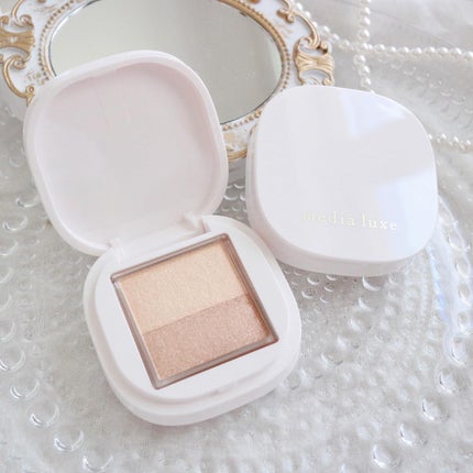 アイカラー/media luxe/アイシャドウパレットを使ったクチコミ(4枚目)