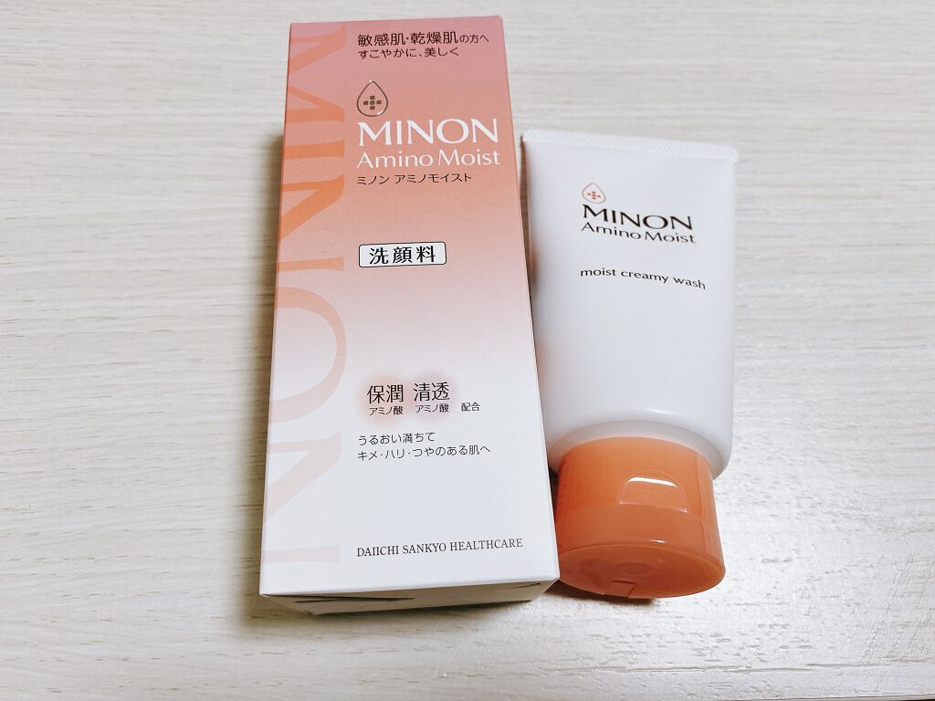 アミノモイスト モイストクリーミィ ウォッシュ/ミノン/洗顔フォームを使ったクチコミ（1枚目）