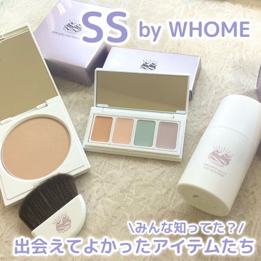 SS by WHOMEE パウダリーファンデーションのクチコミ「なんと全部石鹸オフ！
肌に優しいベースメイクが完成する
SS by WHOMEEのベースメイク.....」（1枚目）