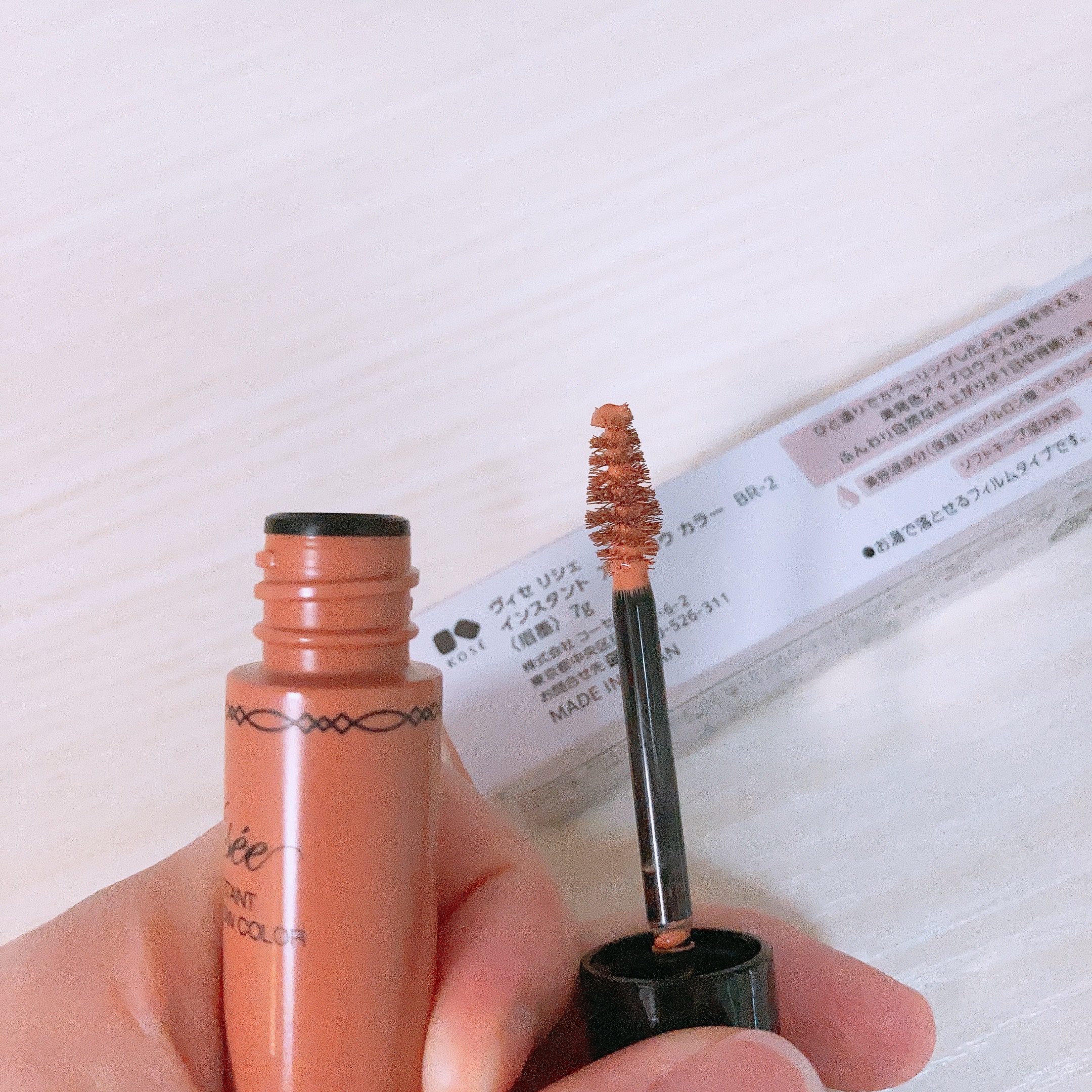 ヴィセ リシェ インスタント アイブロウ カラー BR-2 ピンクアッシュ/Visée/眉マスカラを使ったクチコミ（3枚目）