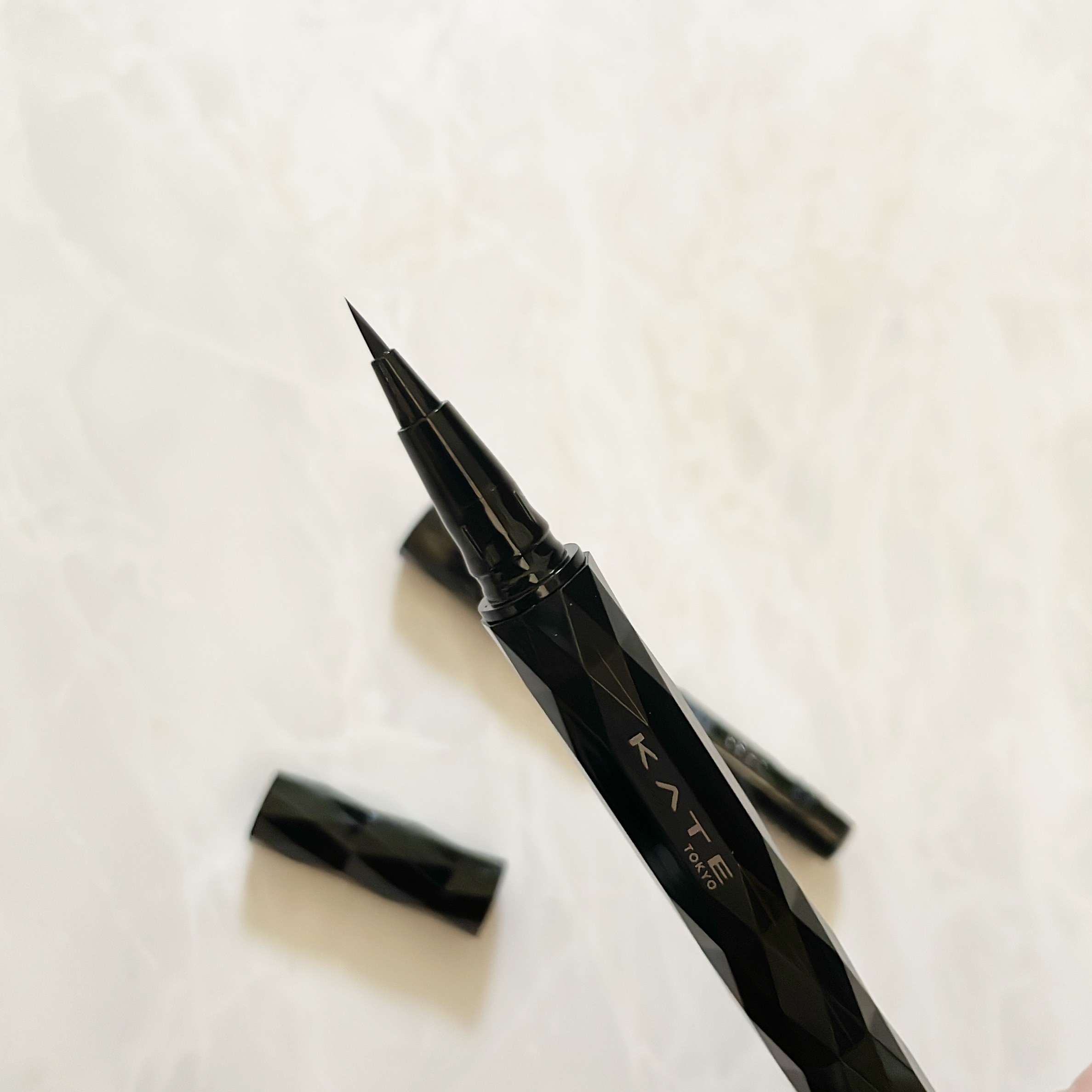 スーパーシャープライナーEX4.0 BK-1 漆黒ブラック(ショート筆)レフィル(一部店舗・WEB限定)/KATE/リキッドアイライナーを使ったクチコミ（2枚目）