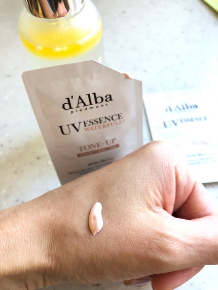 ウォータフルトーンアップサンクリーム/ダルバ/日焼け止めクリームを使ったクチコミ(2枚目)
