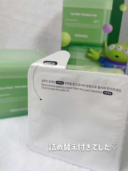 ティーツリー トラブルパッド/MEDIHEAL/トナーパッドを使ったクチコミ(5枚目)