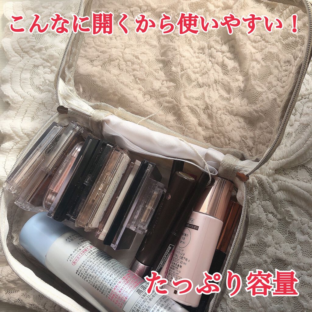 のあ on LIPS 「⭐️ダイソーのクリアポーチ!メイクポーチにぴったりです👍中身が..」(3枚目)