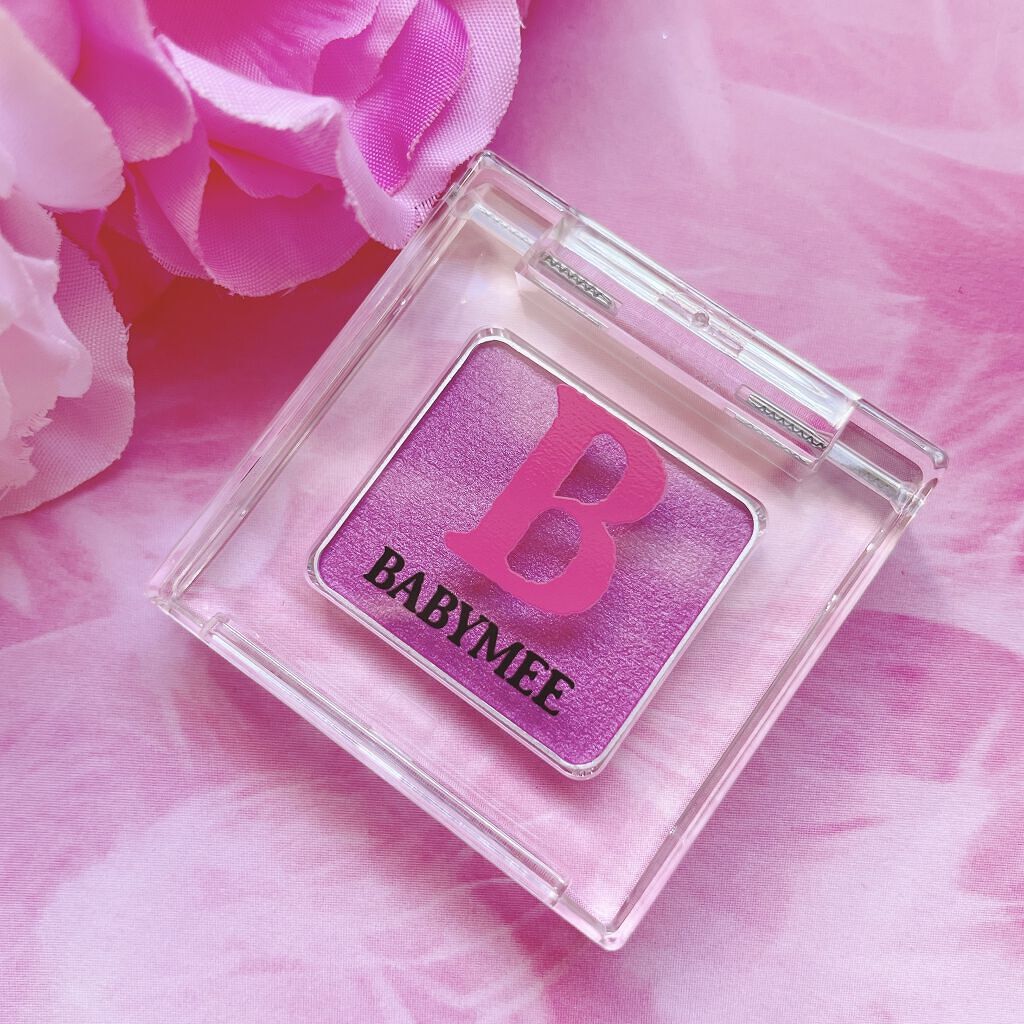 ニュアンスカラー シャドウ peony pink(WEB限定色)/BABYMEE/単色アイシャドウを使ったクチコミ（2枚目）