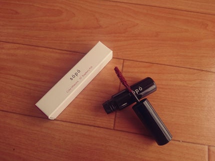 カラーマスカラ/sopo/マスカラを使ったクチコミ(2枚目)